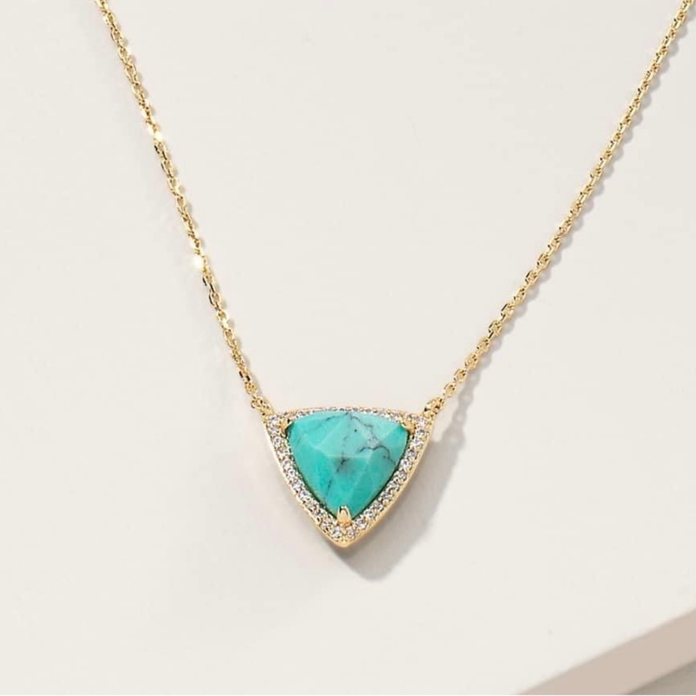 Somerville Delicate Necklace in Gold/Turquoise